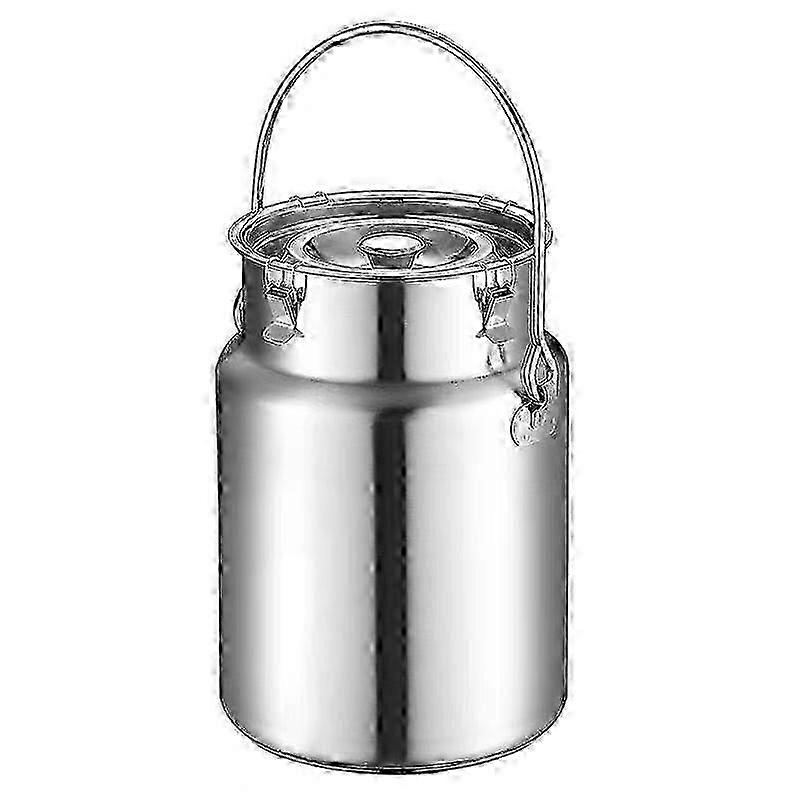Jarro de leite de aço inoxidável 304 selado com capacidade de 5L com alça para fácil uso