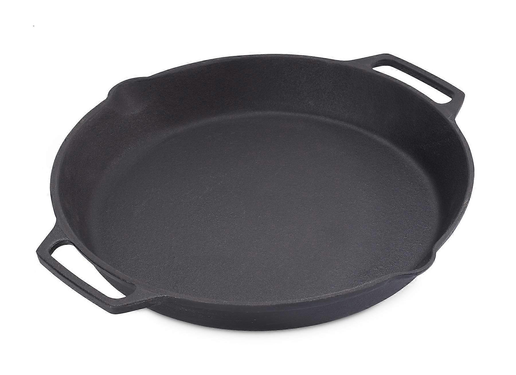 Cast Iron Serving Pan for Cooking and Serving, 12-Inch, Non-Stick Coating, Oven Safe, Durable Design