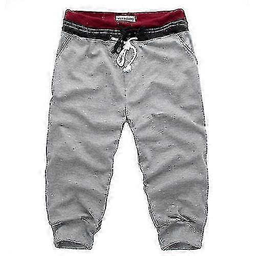 Mens Elasticated 3/4 Long Cargo Shorts for Gym