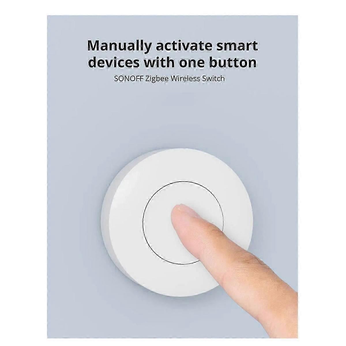 SNZB-01P Zigbee Wireless Smart Scene Switch DIY Two-Way Switch SOS Button Work with Alexa Ifttt Hu