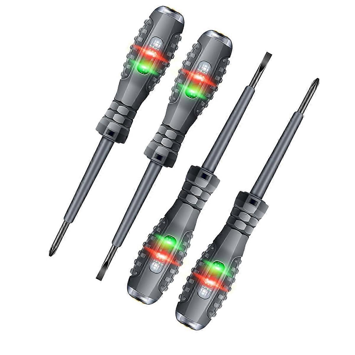 Voltage Tester with Screwdriver Electrical Tester Tool Non Contact Voltage Tester Pen with Range AC