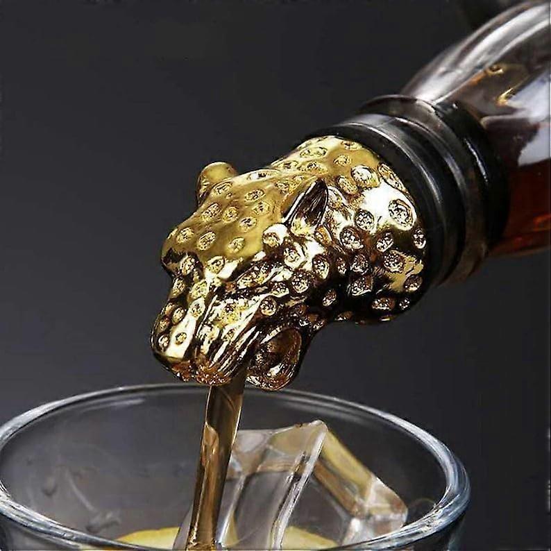 Drip-Free Pourer with Animal Head Shape Design for Wine Lovers Gift, Unique Design, Durable Material
