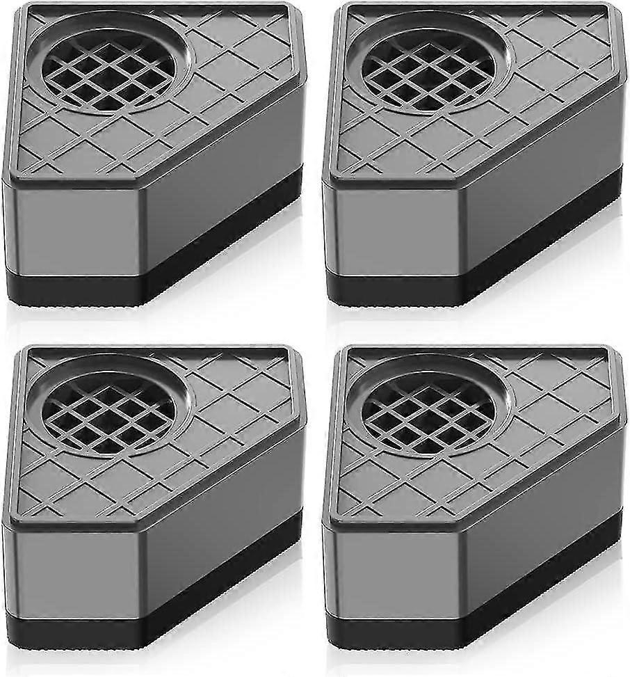 4 pieces of damping pads for washing machines, damping rubber pads for washing machines and dryers,