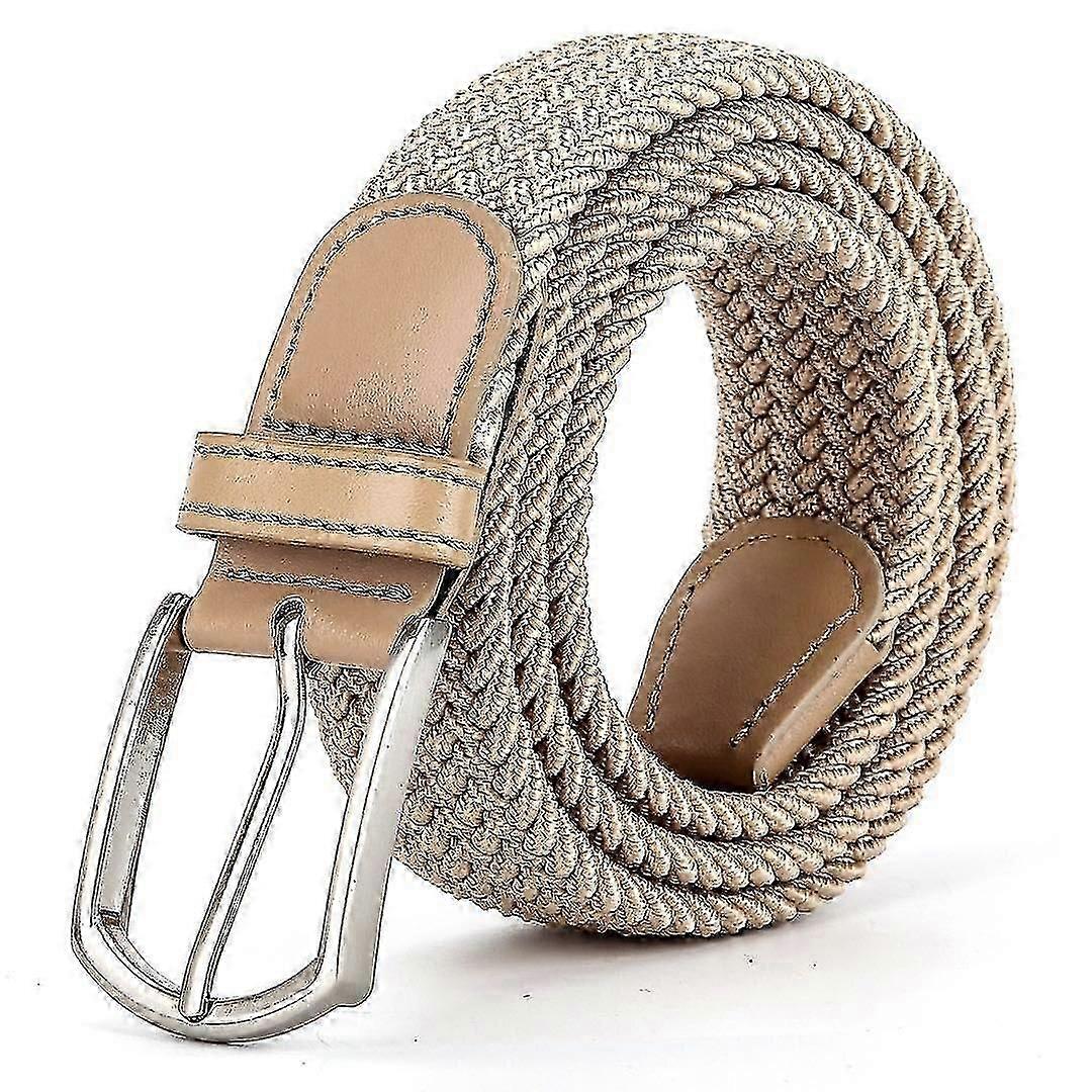 Men Ladies Woven Braided Regular Stretch Casual Belts