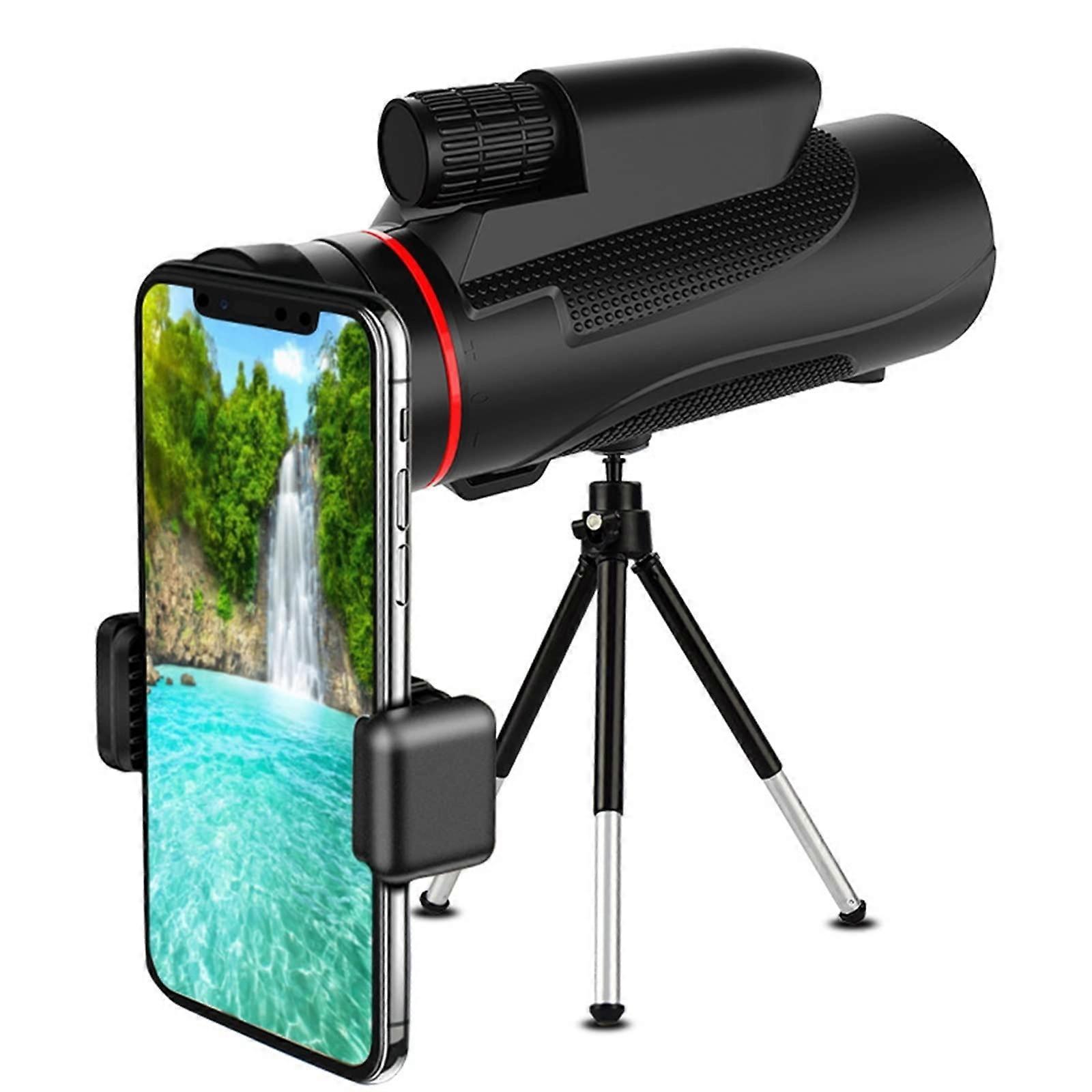 Monocular Telescope High Power, 12x50 Monoculars for Adults, Handheld with Holder & Tripod