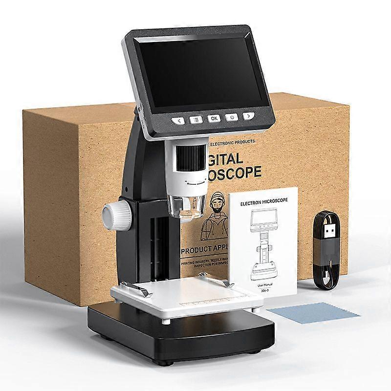 1000x 4.3 Inch Digital Microscope for Electronics Repair 1080P Video with 8 LEDs PCB Microscope