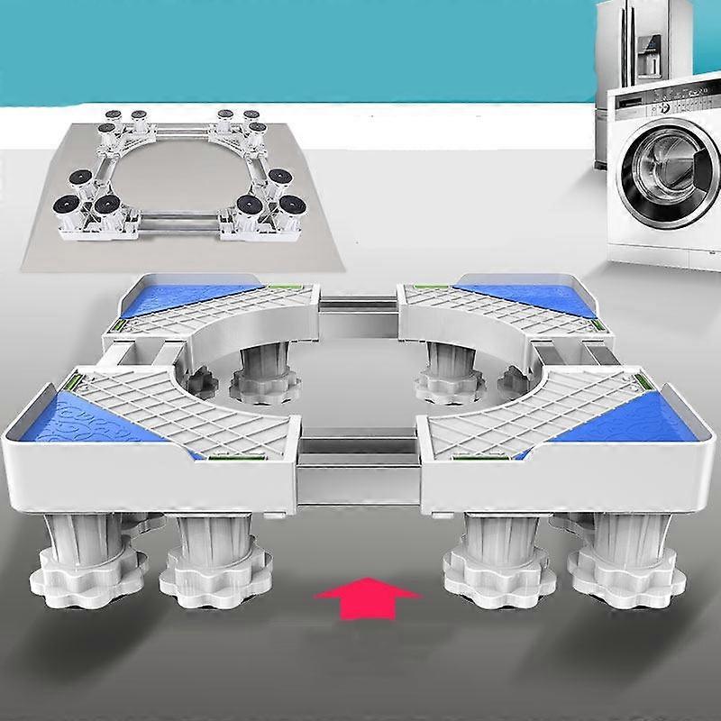 צינור כפול 12 רגל מתכוונן נירוסטה תושבת מקרר תושבת בסיס מכונת כביסה