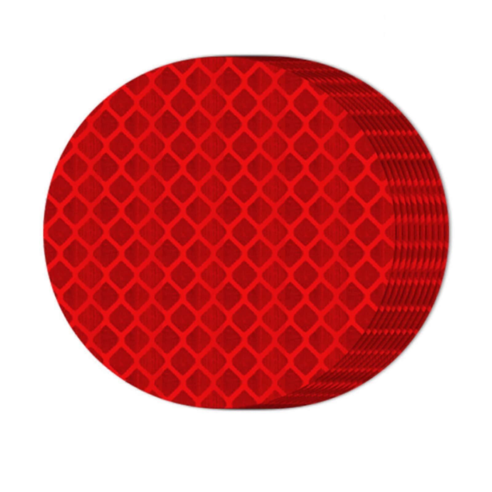 Warning Reflective Stickers 30 Pack PET 5 Cm White Self-Adhesive Night Visibility