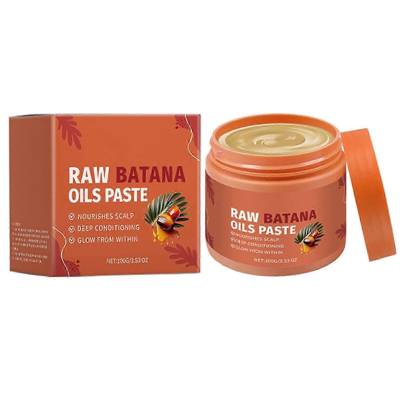 Máscara de Cabelo com Óleo de Batana Cru para Crescimento de Cabelo, Soro de Crescimento de Cabelo Ajuda com Frizz, Pontas Duplas