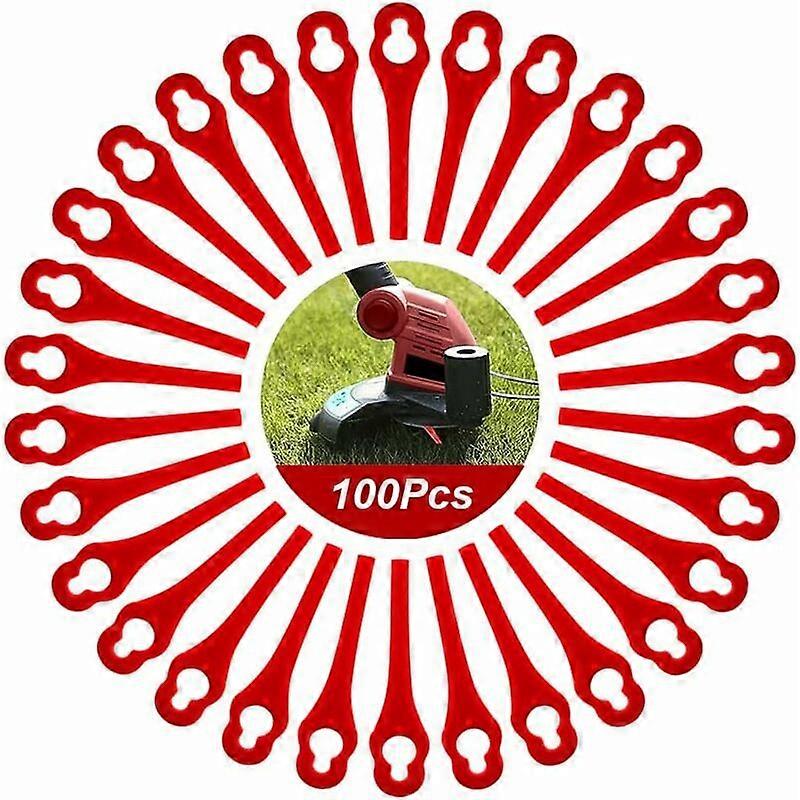 Set of 100 Replacement Plastic Blades for Florabest LIDL FRTA 20 A1, FAT 18B3, FRT18A Edge Trimmer