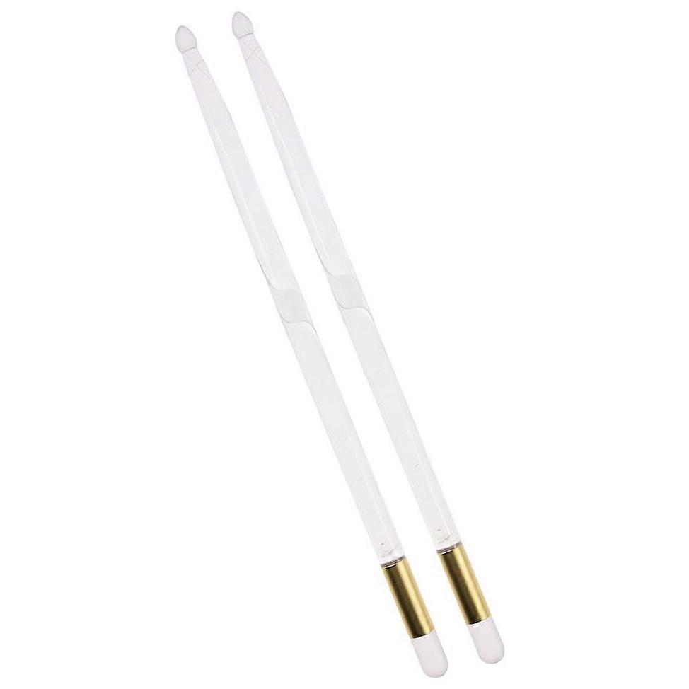 5A Acrylic Luminous Drum Stick Bright LED Light Up Drumsticks Jazz Drumsticks in the Dark Stage 13Co