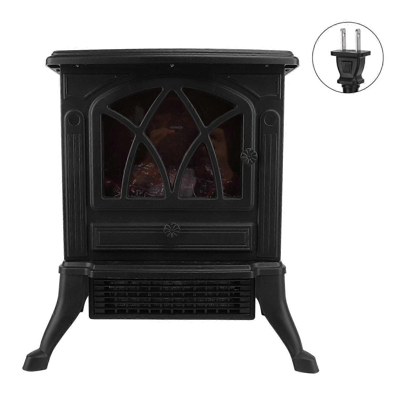Electric Fireplace Heater 3D Flame Effect Rapid Heating Electric Space Heater for Home