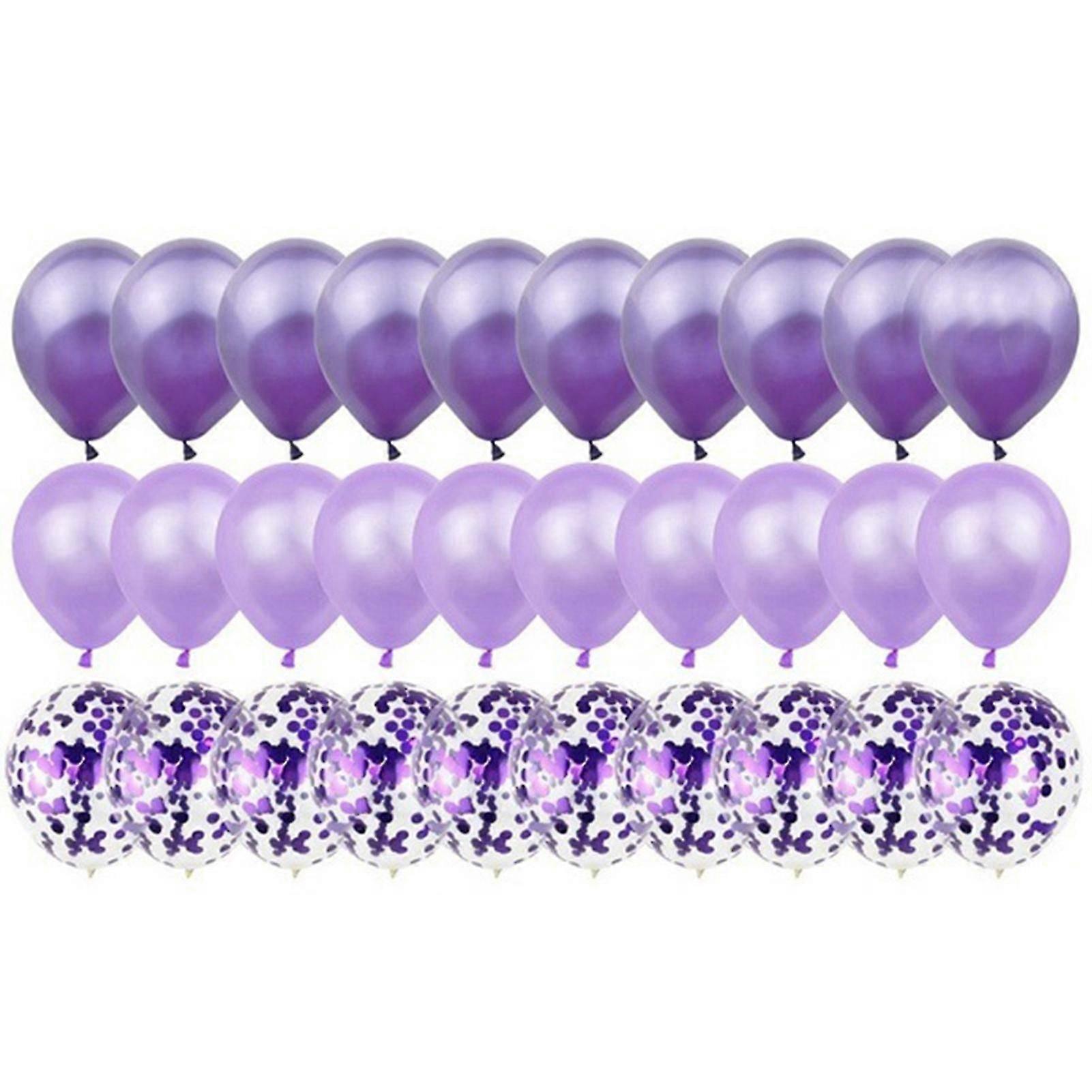12 Inch Metallic Party Balloons Bright Color Sequin Confetti Latex Party Balloons Set For Photographing Backdrop Party Decoration