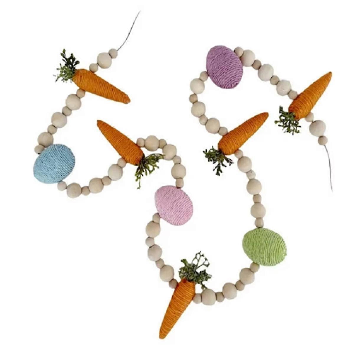 Easter Bunny Carrot Garland, Happy Easter Banner