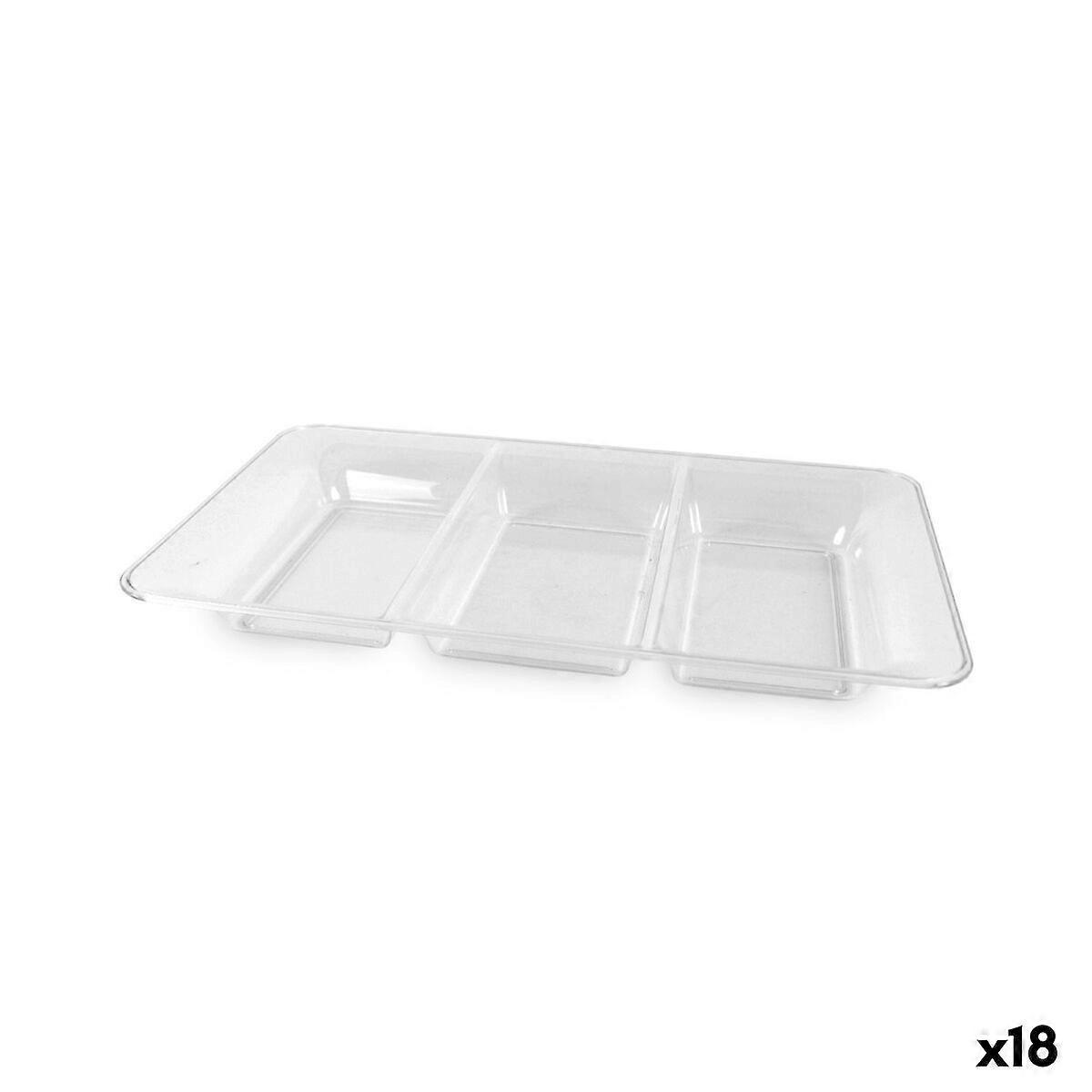 Snacktablett Algon Rechteckig 36 x 23 cm (18 Stück)