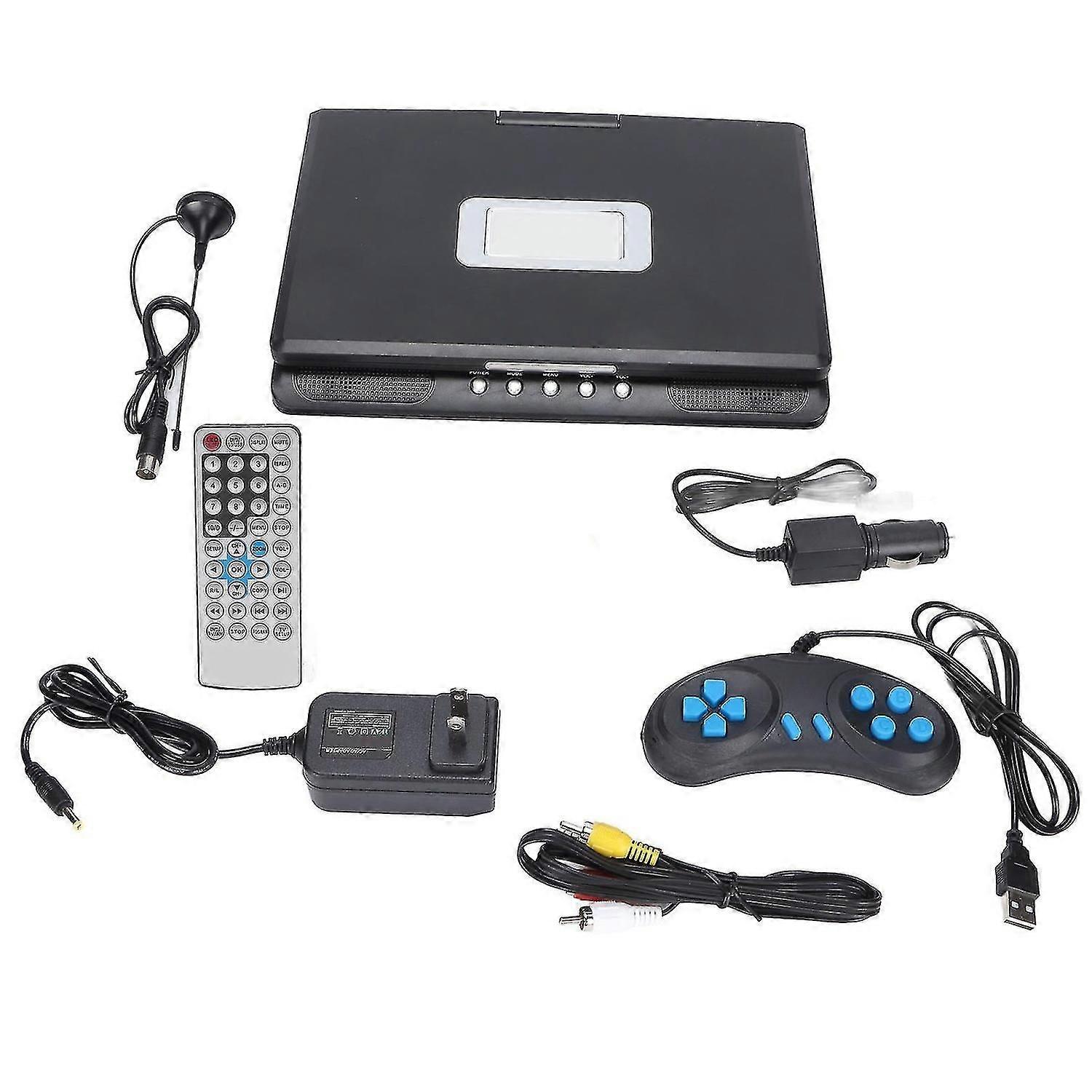 Portable DVD Player HD 270 Swivel with USB Remote Control, 9.8
