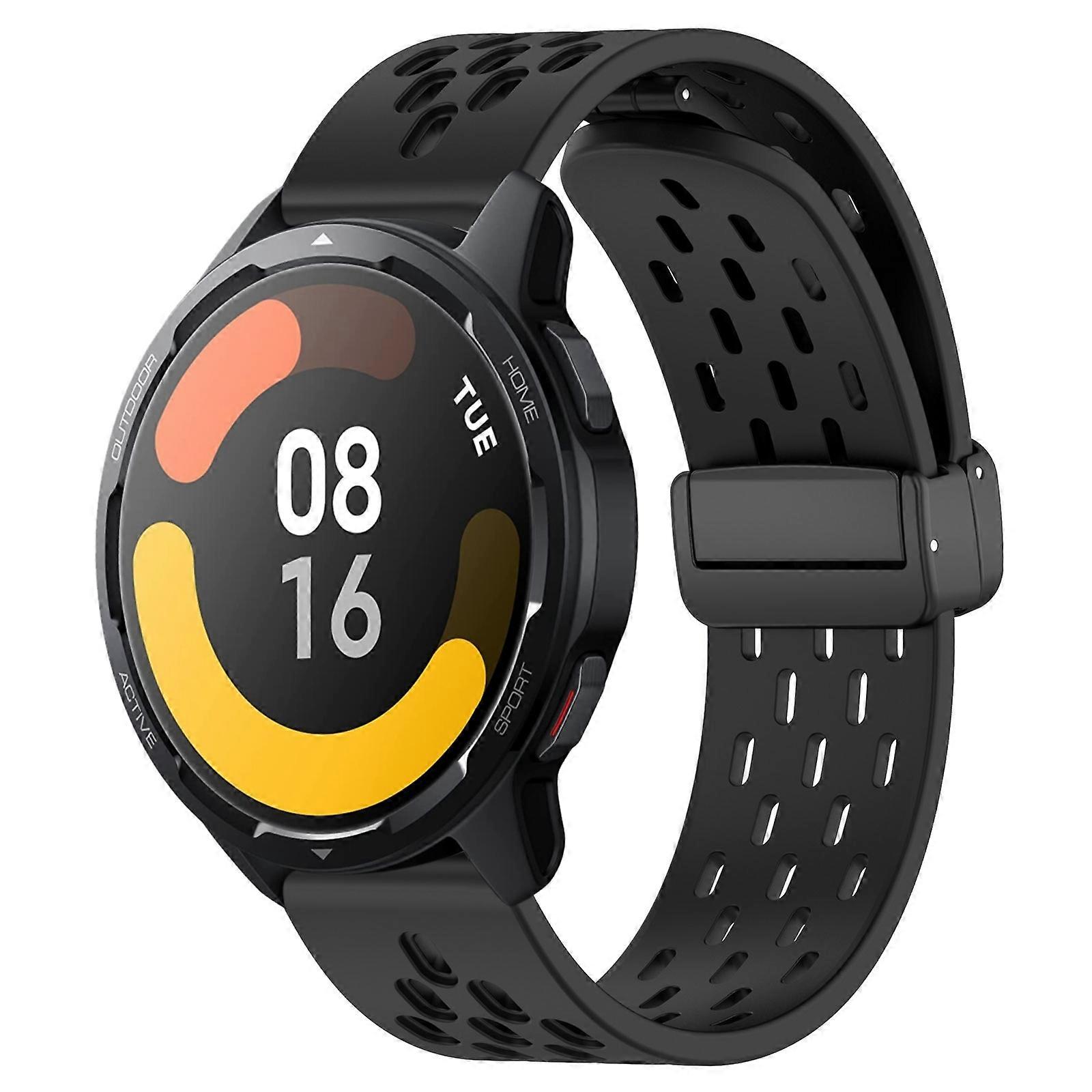 22mm Folding Magnetic Clasp Silicone Watch Band