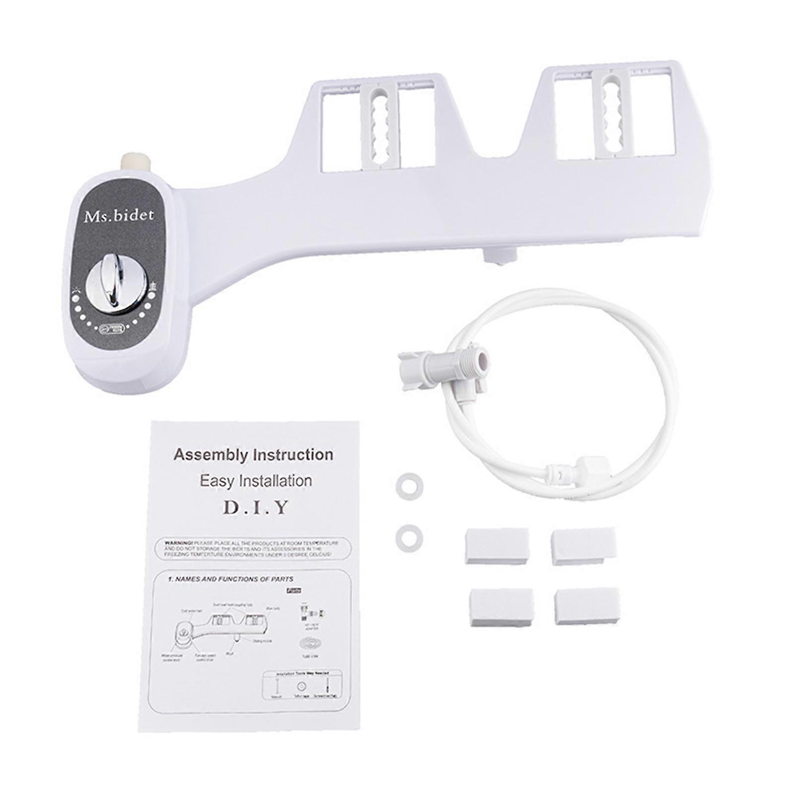 Bidet Attachment for Toilet Single Nozzle with Self-Cleaning Bidet Toilet Seat Non-Electric Thin Bidets Different Thread