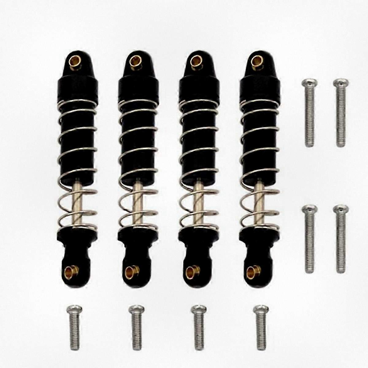4-Pack 1/18 Scale Simulation Climbing Model Car Made from Aluminum Alloy, Capable of Being Filled with Oil, Black Color