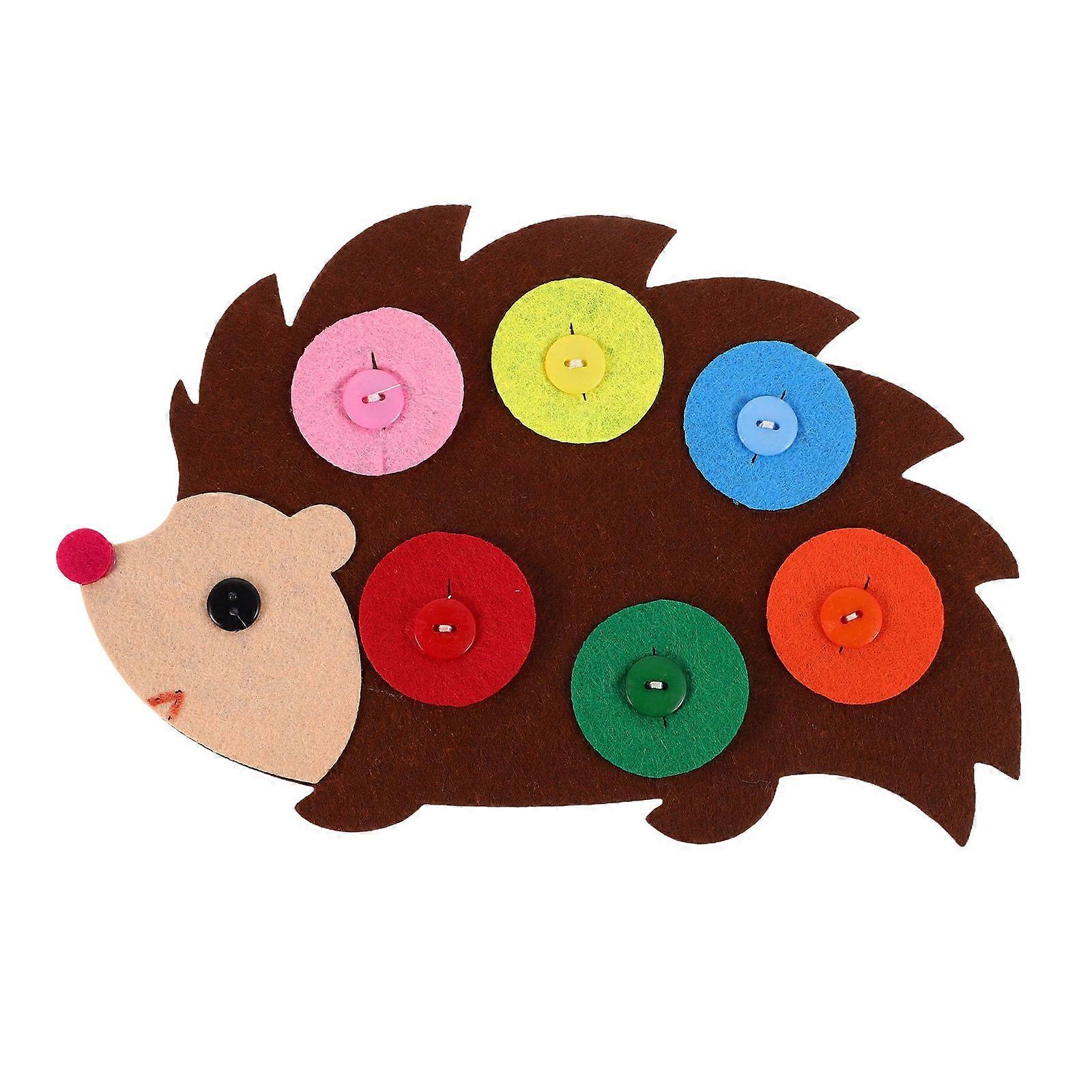Diy Felt Non Woven Fabric Craft Toy Kids Educational Button Art Toy To Enhance Creativity And Motor Skills For Party