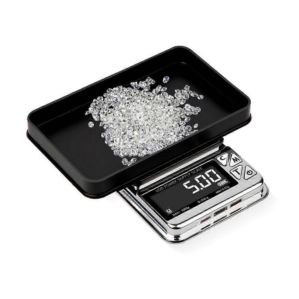 USB Rechargeable Mini Jewelry Scale 500G/0.01G