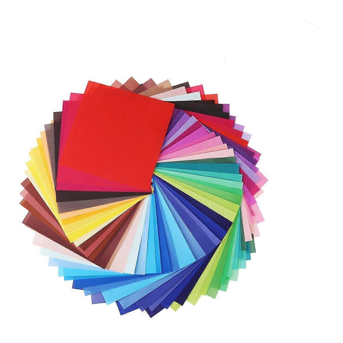 50 Sheets Origami Paper for Crafts with Assorted Colors Single Sided Ideal for Craft Projects 10 *