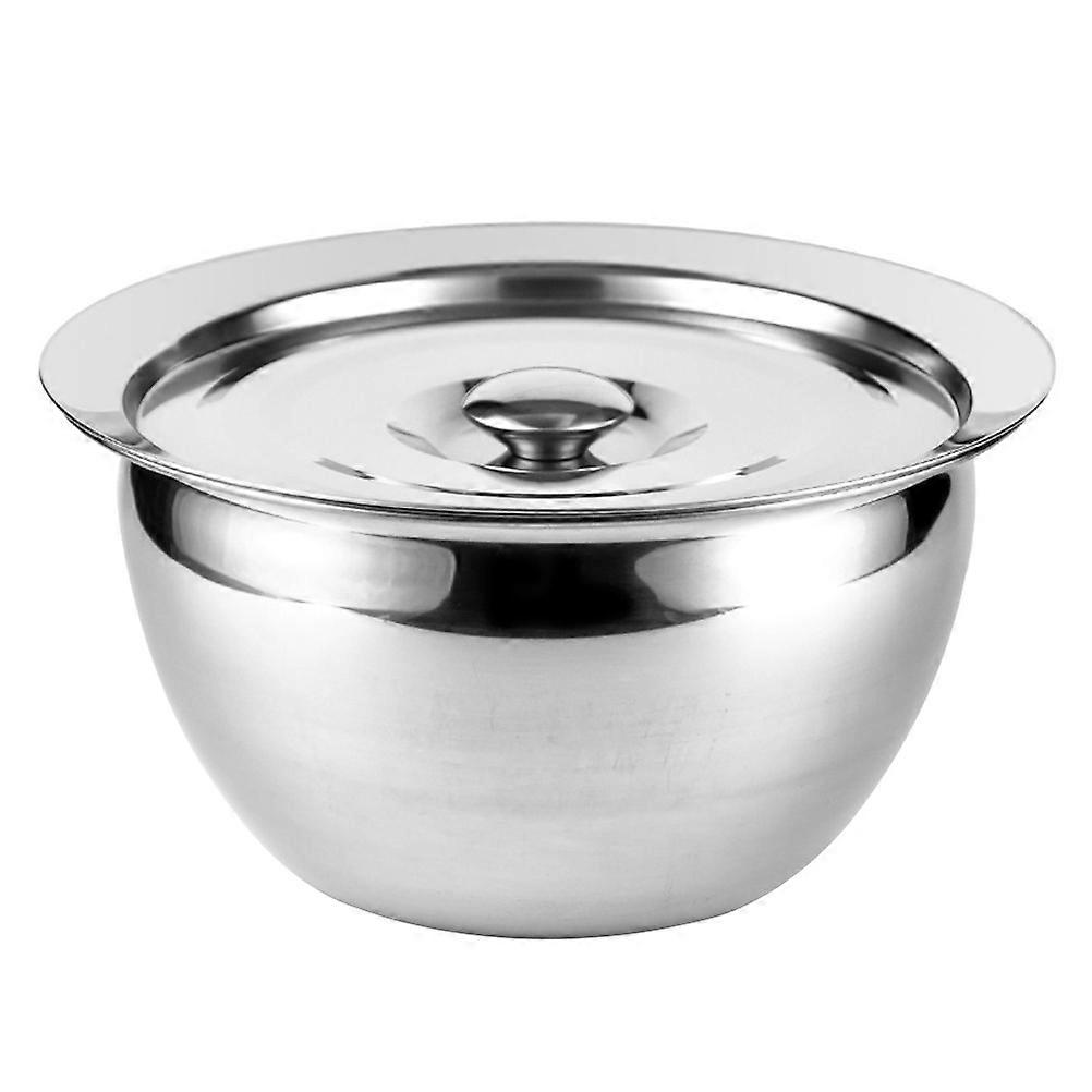 Stainless Steel Salad Mixing Container with Lid Condiment & Sauce Storage Holder for Home and Restaurant Kitchens