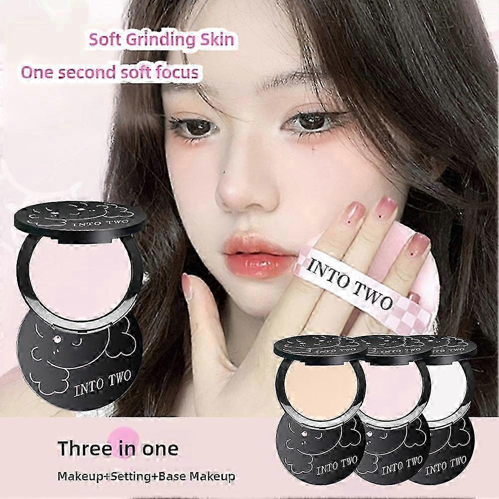 2025 Velvety Long-lasting Powder+powder Puff Makeup