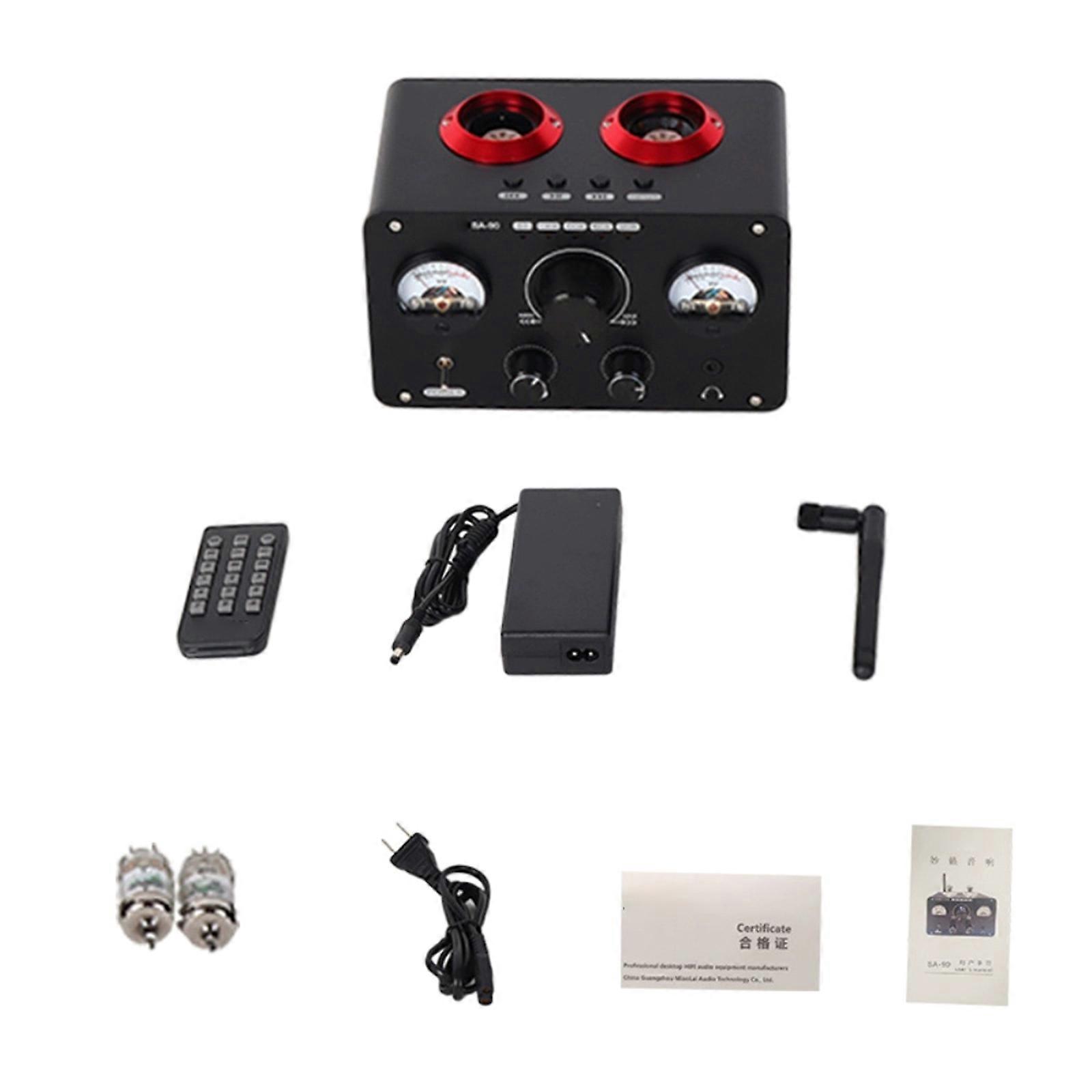 Power Amplifier Auditory Amplification with Vintage Tube Shape Auditory Power Amplifier Box Multiple Auditory Inputs