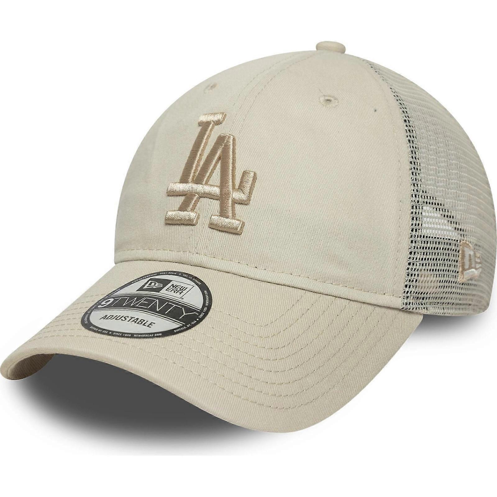 New Era Mens 9TWENTY לוס אנג'לס דודג'רס כובע נהג משאית - בז' בהיר - OSFM