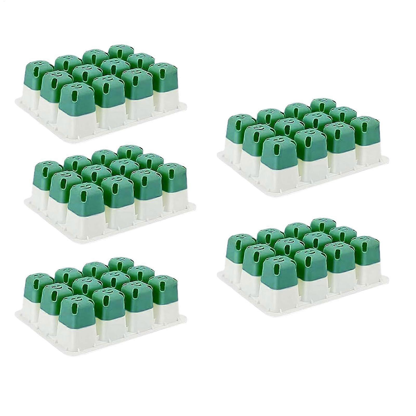 Seedling starter trays, seedling pots, 5X seedling germination trays  silicone, propagator containers with drainage holes for bonsai, chili.