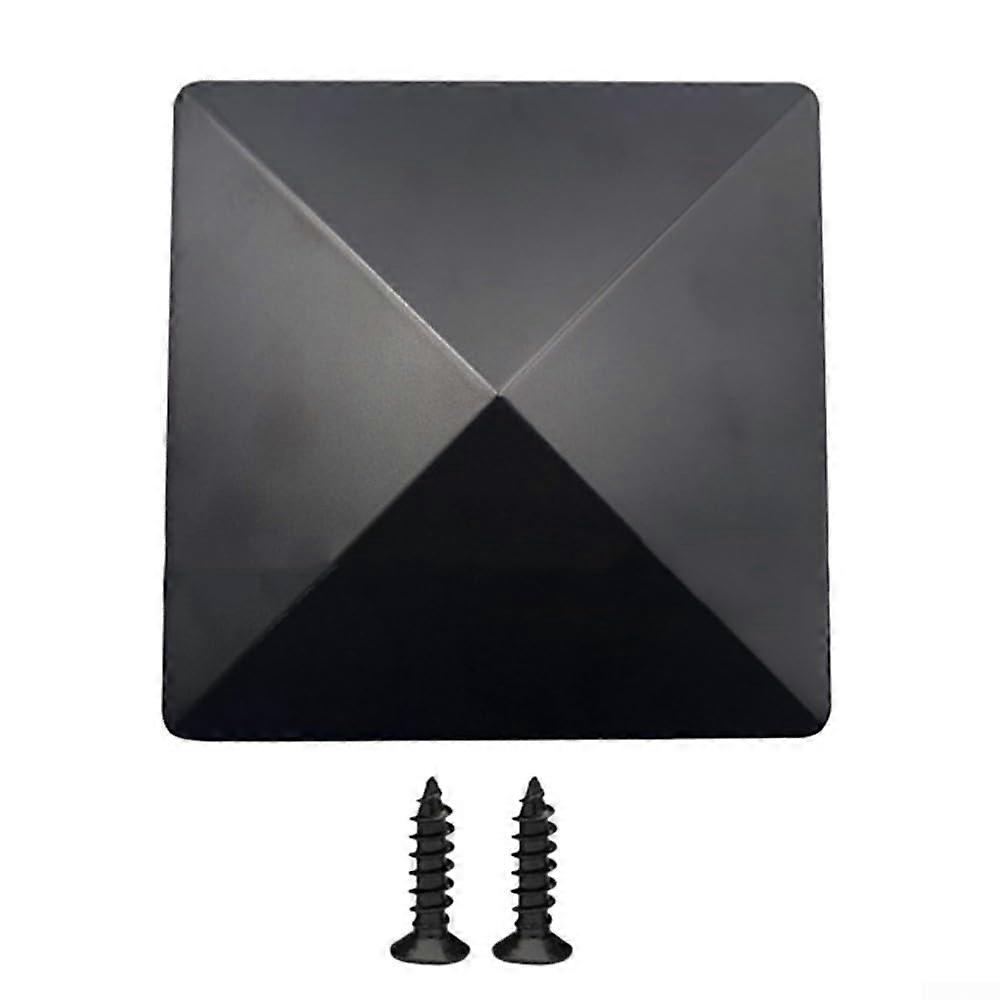 ABS Plastic Fence Post Cap 10.2 x 10.2 Cm, With Screws, Fits Square Fence Posts, 1 Piece