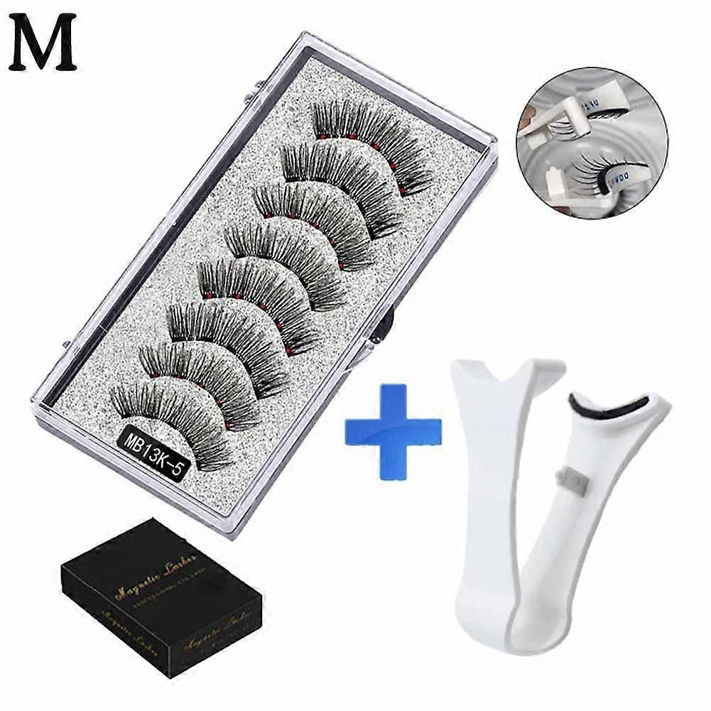 5 Magnetic False Eyelash Set Magnetic Eyelashes with Clip for Daily Wear