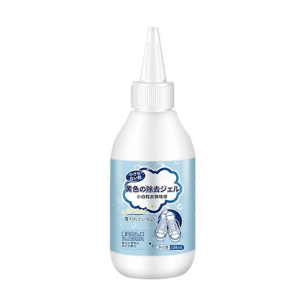 (A)$Shoe edge yellowing and redox gel, white shoes cleaning and whitening artifact, old white shoes decontamination bleaching and renovation agent