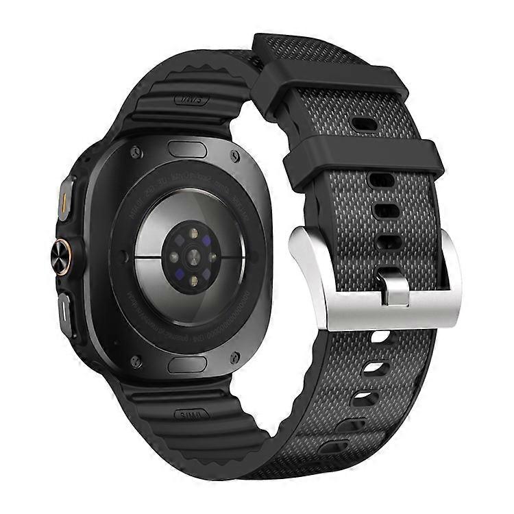 KALEBOL Kompatibel für Samsung Galaxy Watch Ultra 47mm Uhrenarmband Verstellbares Sport-Silikonarmband
