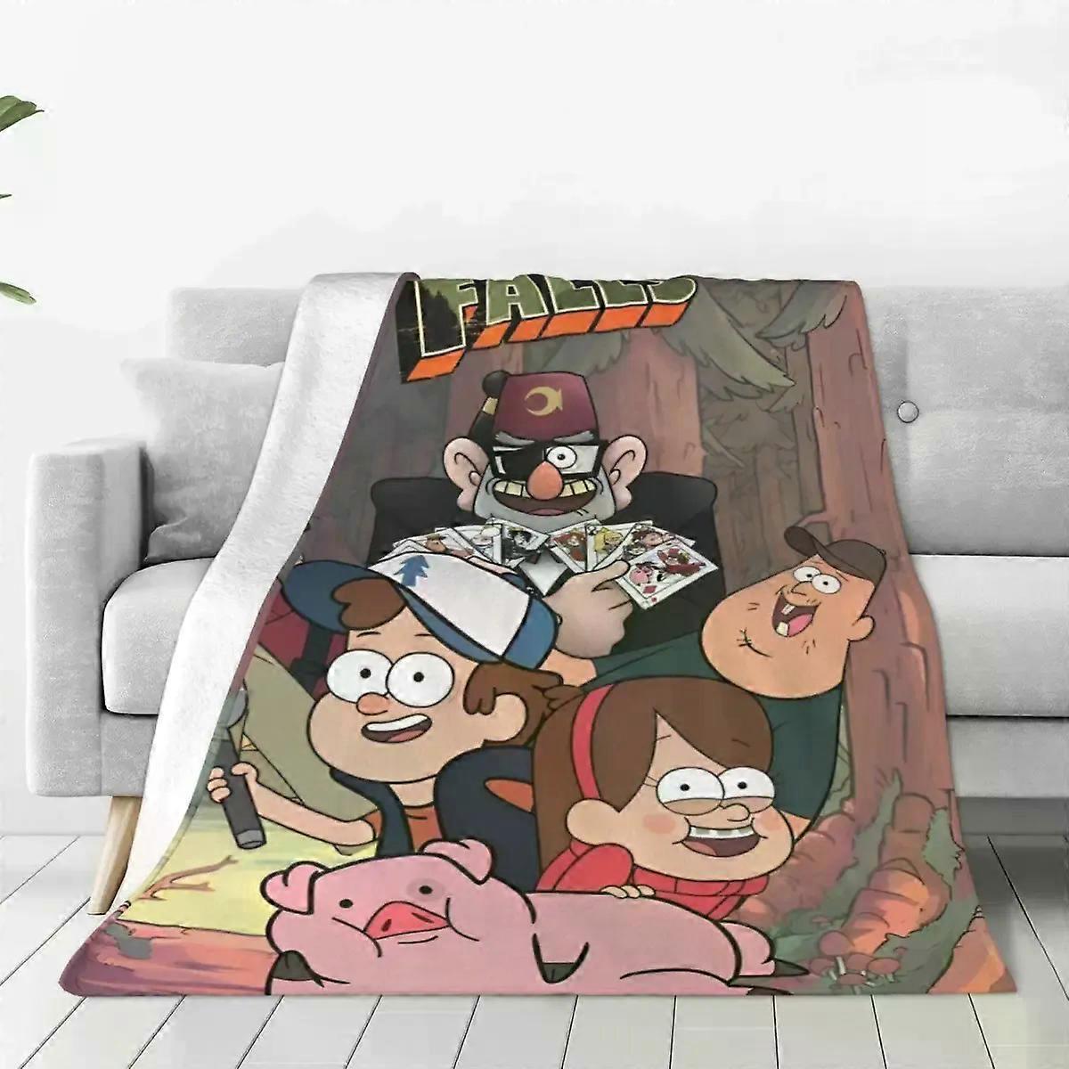 ss295 Gravity Falls Blankets Quality Super Warm Bedding Throws Autumn Camping Couch Bed Funny Bedspread