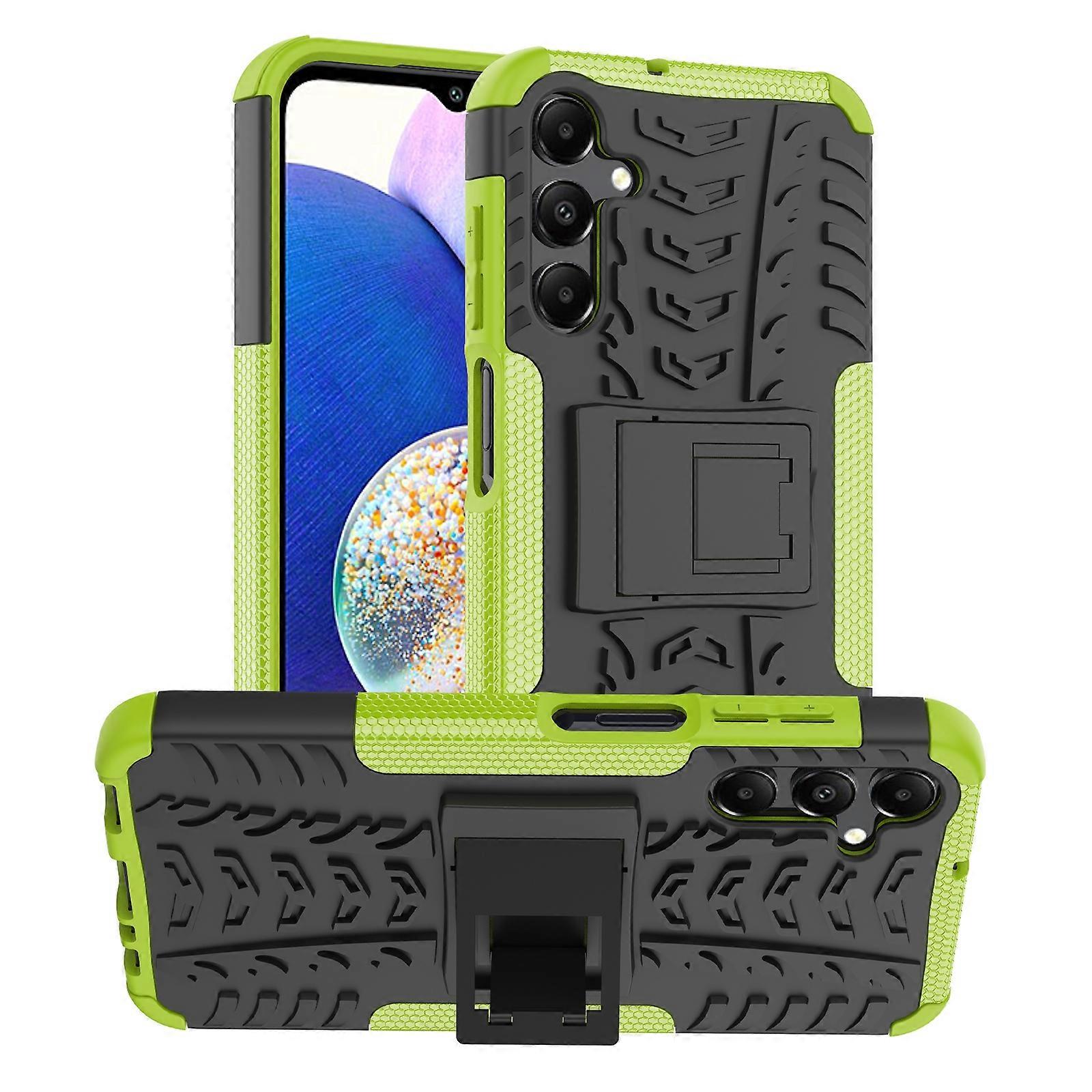 Tire Texture TPU + PC Phone Case with Holder