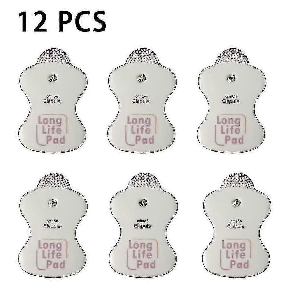 12pcs/6pairs Replacement Electrode Pad For Compatible Massagers Long Life Pad