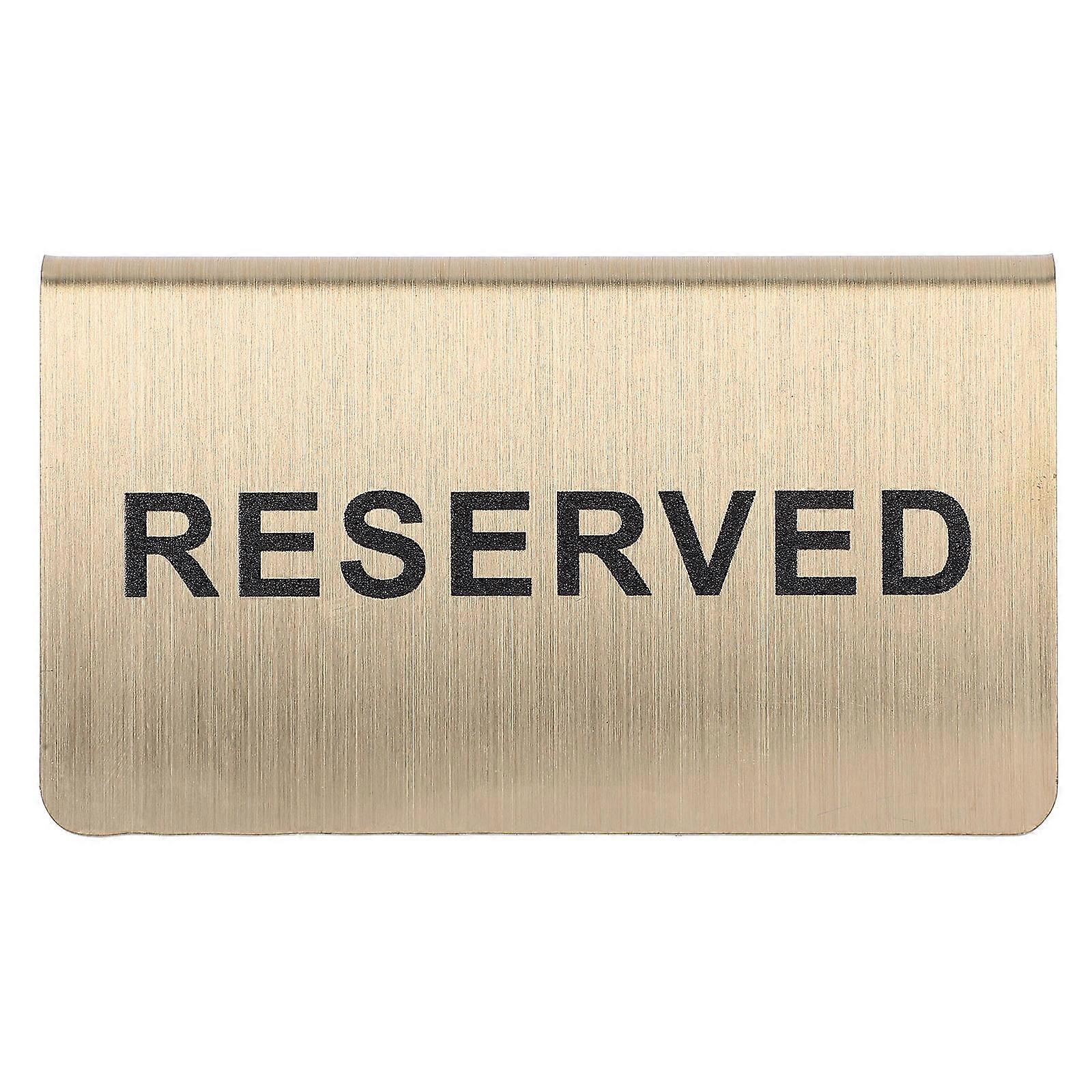 Metal Table Signs for Restaurants, Weddings & Events – Space Saving, Reusable Stainless Steel Design