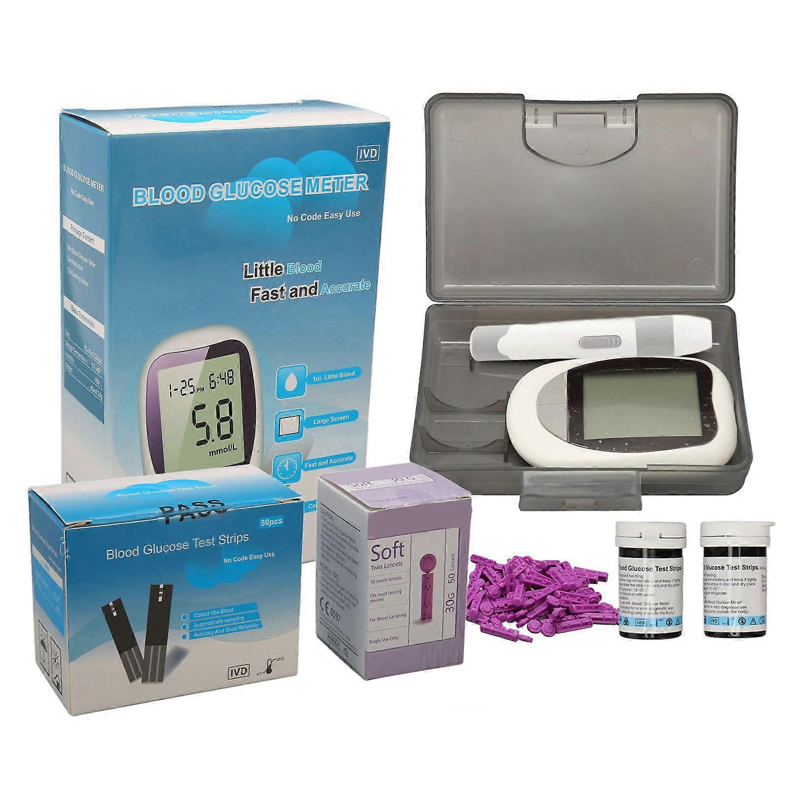 Kit de détection de glycémie électrique haute précision, kit de test portable