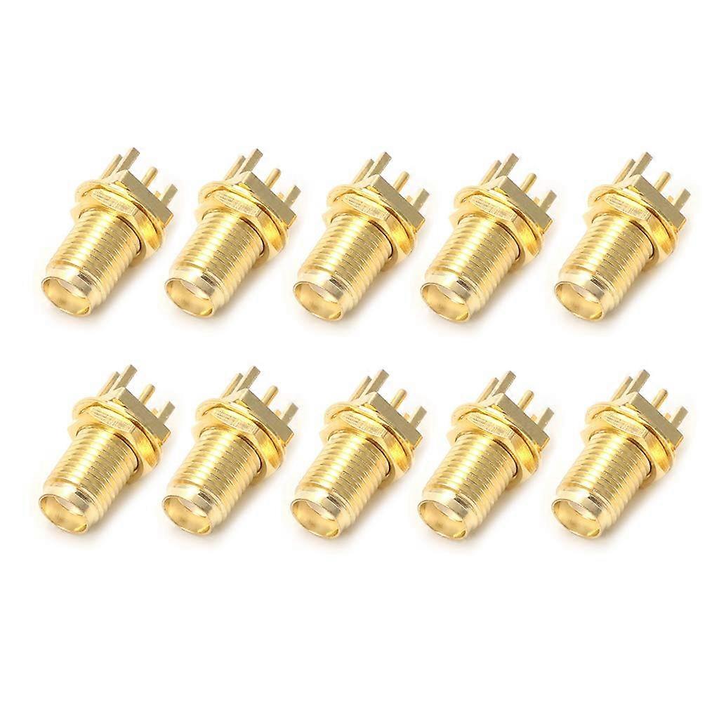 10 Pieces End for PCB Mounting SMA Female Straight RF Connector