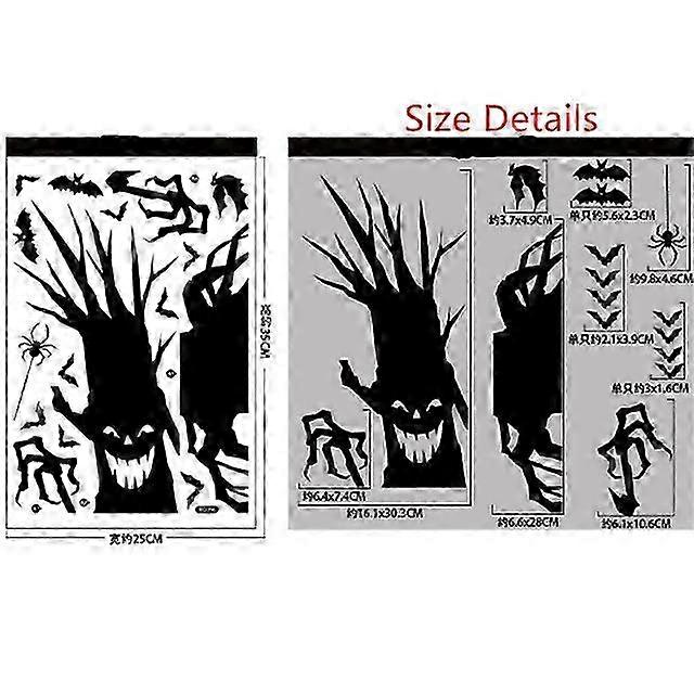 ハロウィーンパーティーの装飾静電装飾のための巨大な幽霊モンスターの窓のステッカー