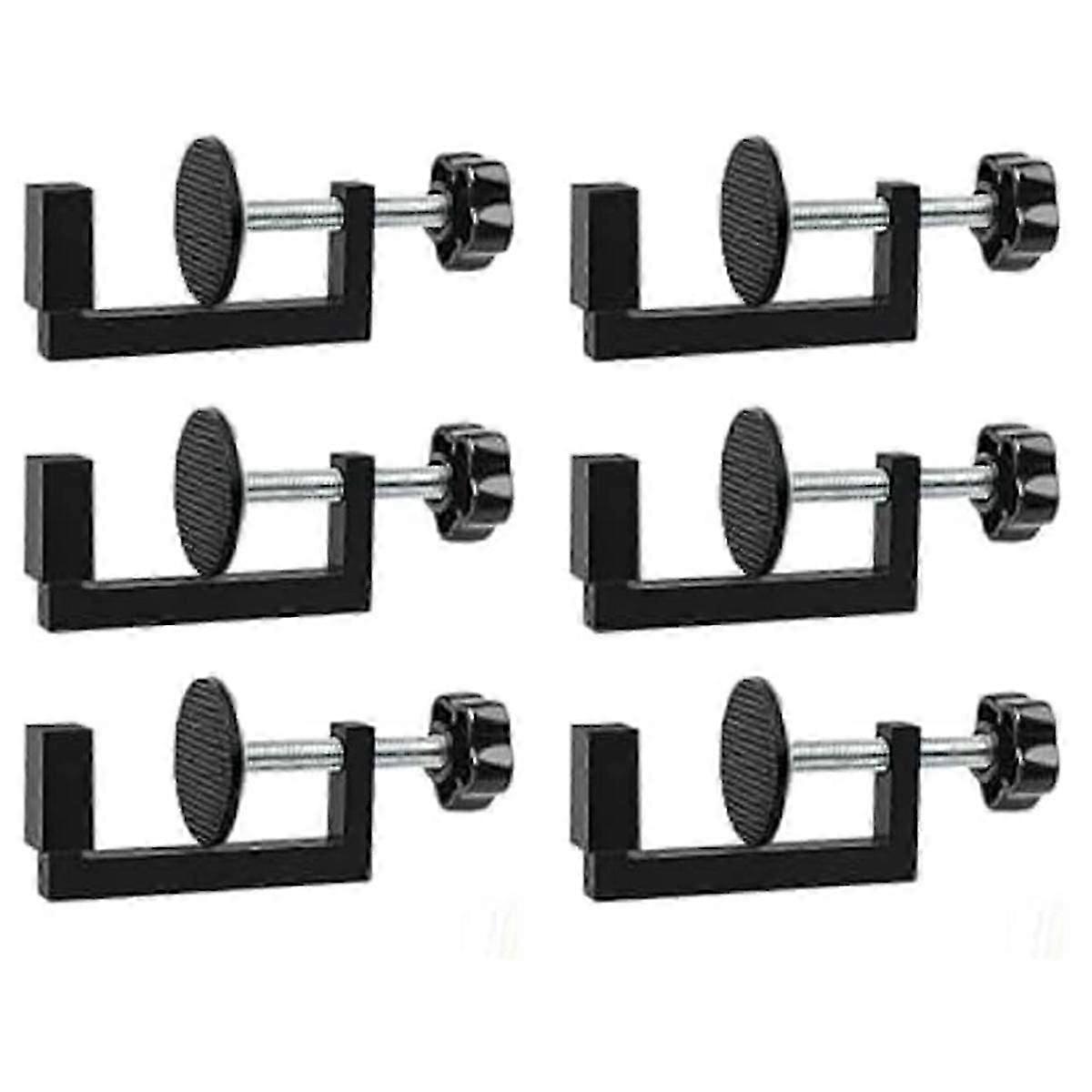 6個のGクリップ、調節可能なパティオ家具クリップ - 屋外ソファ籐家具クランプ - 籐クランプW