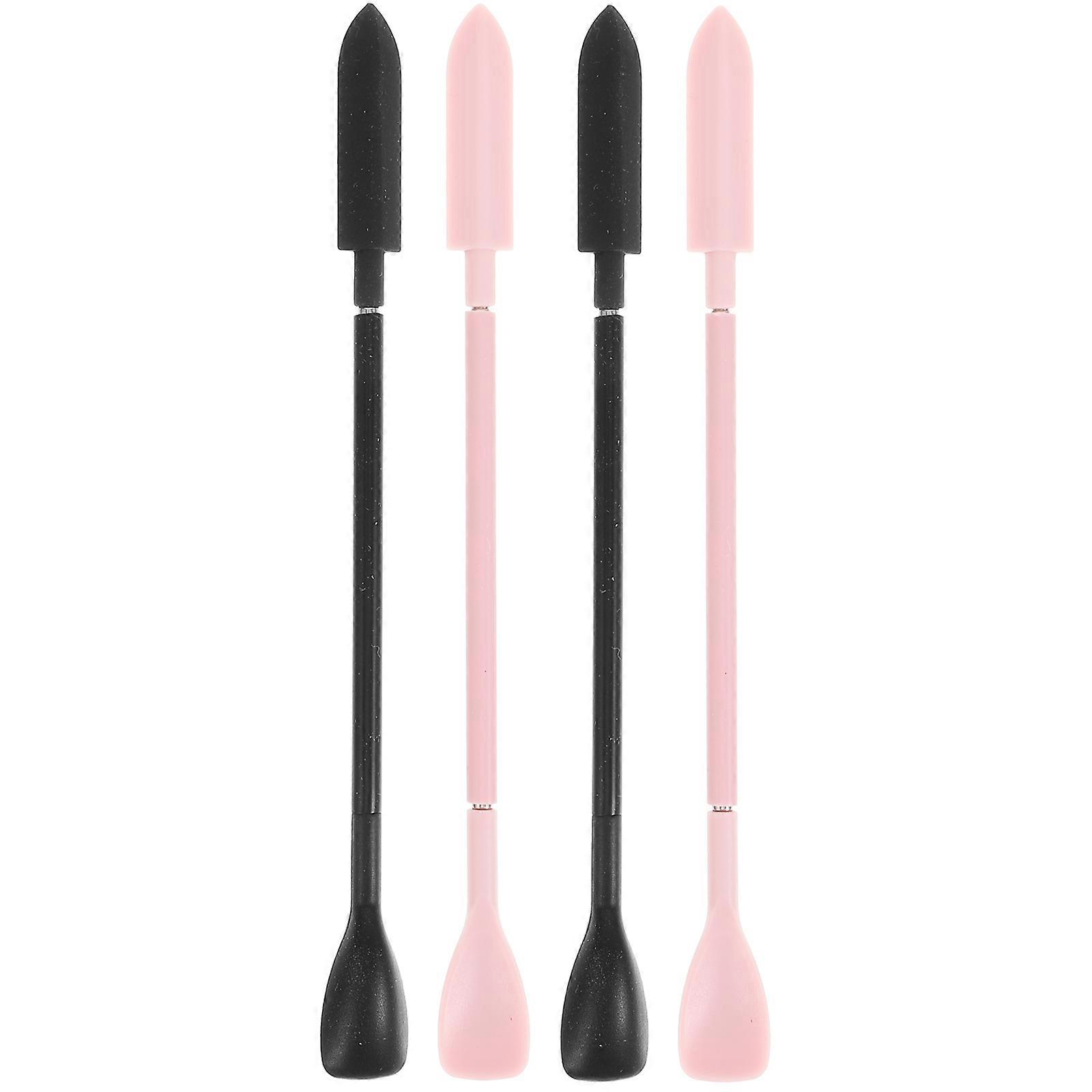 Makeup Scoop Spatula Silicone Cosmetics Lotion Spatula Picnic 4Pcs Easy to Clean