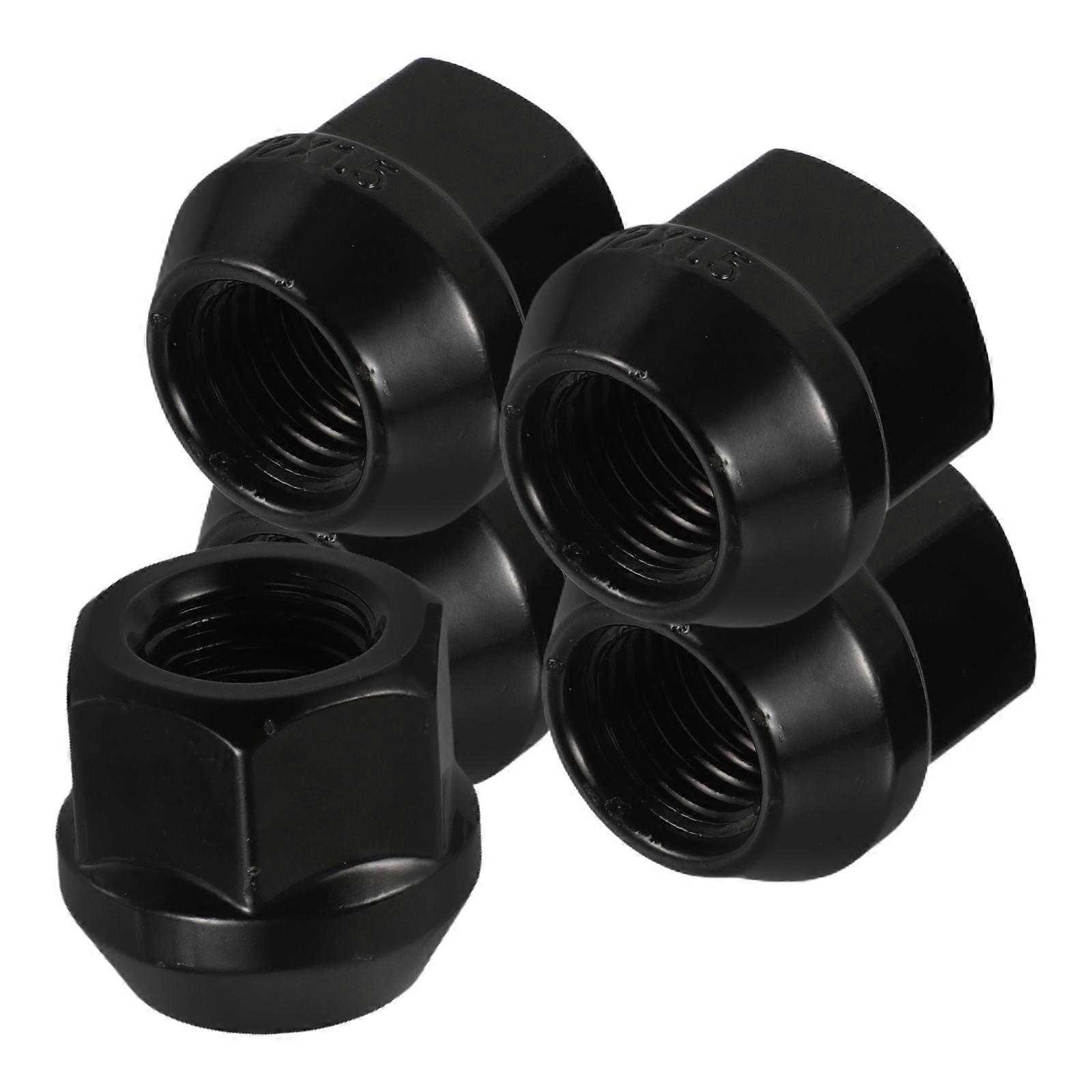 5pcs Durable Tire Bolt Caps for Vehicle Wheel Lug Nut Covers – Sturdy Auto Nut Caps with Adaptable Design for Tires, Hubs, and Flanges – Material for