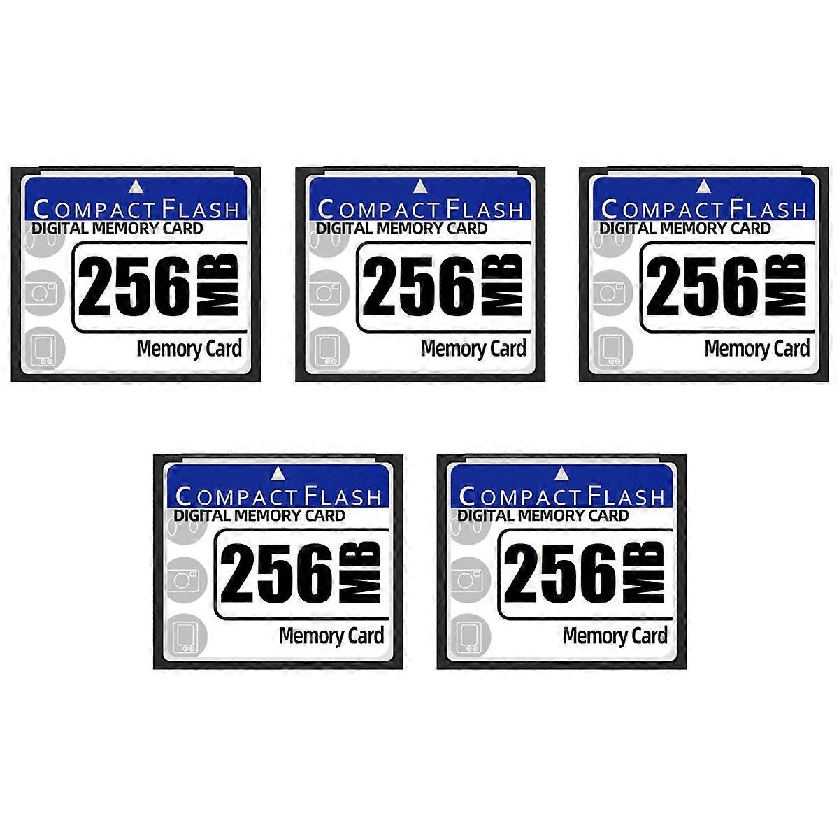 5X 256MB Compact Flash Memory Card for Camera, Advertising Machine, Industrial Computer Card