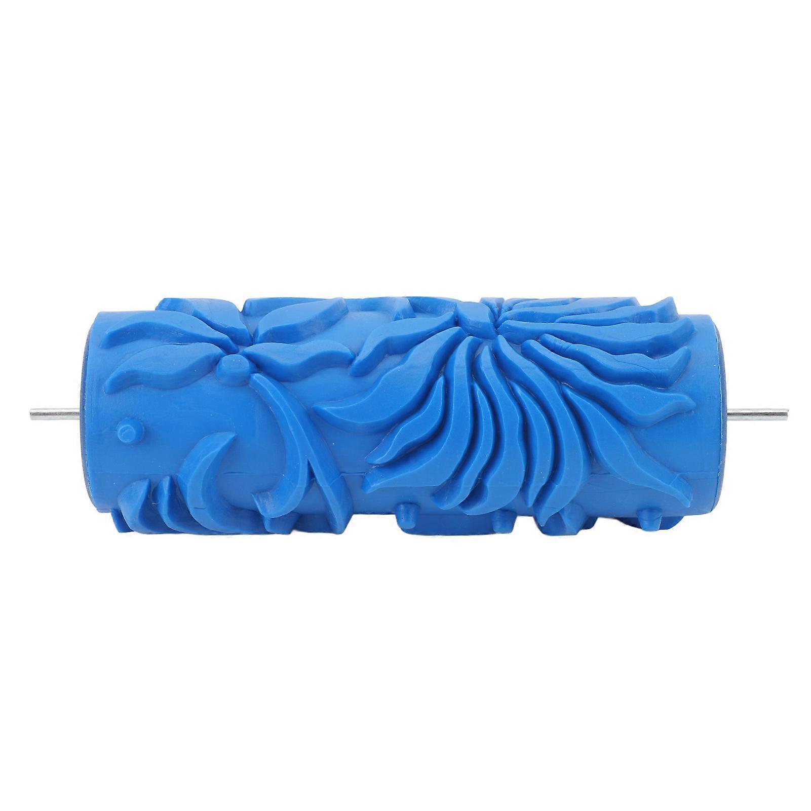 5 Inch Patterned Paint Roller Wall Decor Rubber Roller Reusable Multifunctional for Furniture Cabinets