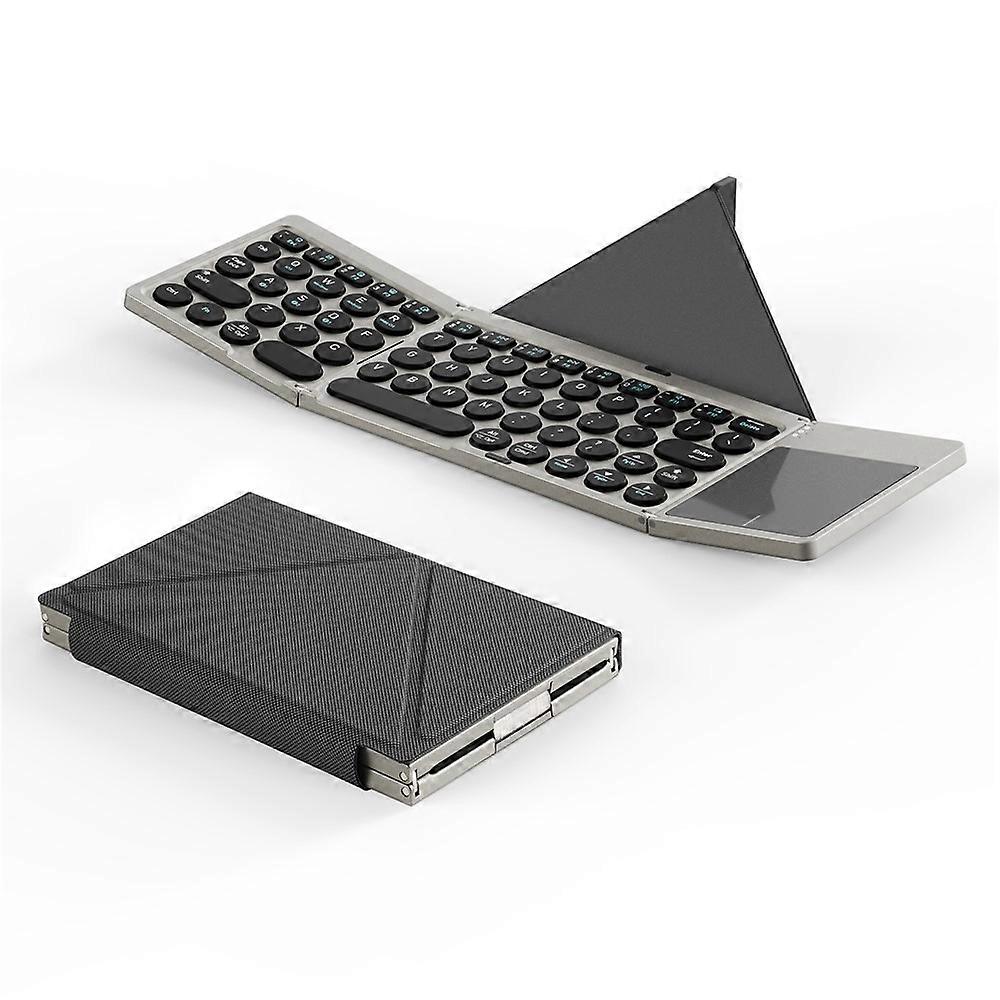 DUX DUCIS OK Flip Series Touchpad Keyboard Portable Tri-Fold Bluetooth-Compatible 5.2 Keyboard
