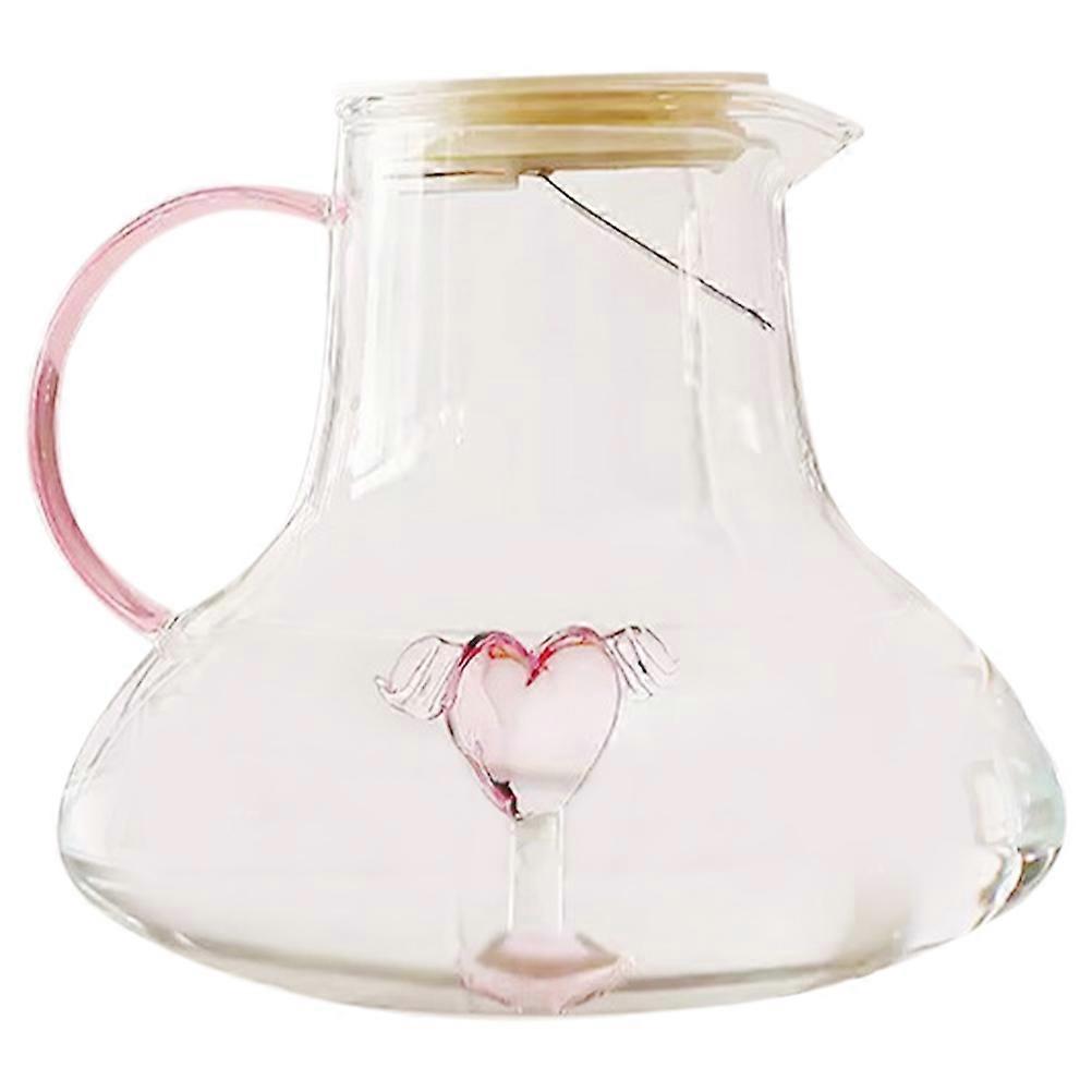 Cold Beverage Jug Glass Pitcher For Home Use 17.50X17.00X15.50CM Holding Water 1Pack