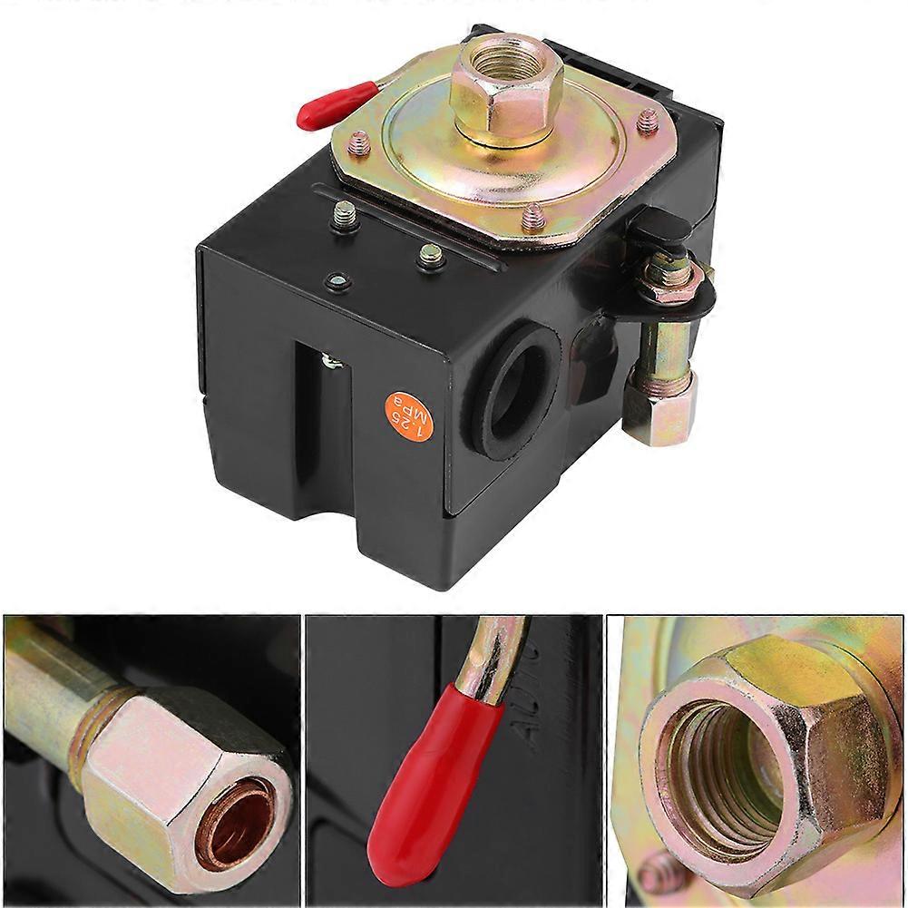 Single Port Air Compressor Pressure Switch, 135-175 PSI, Heavy Duty, 26 Amp